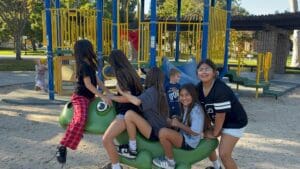 RASCALS students playing at the playground